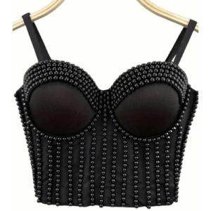 Black Body Shaping Corset with  Pearl Embellishment