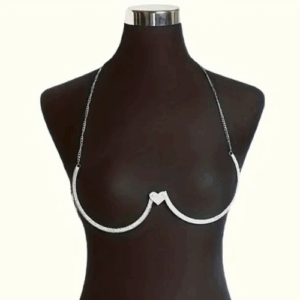 Silver Heart shape body jewelery